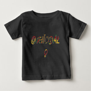 T-shirt Pour Bébé Symbole féminin inversé "OFFICIAL" Imprimer