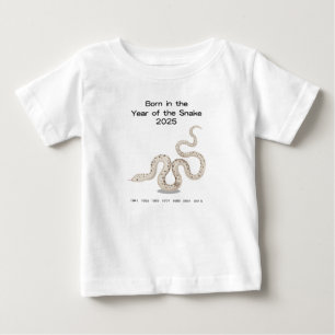 T-shirt Pour Bébé Symbole zodiaque de l'année du serpent 2025
