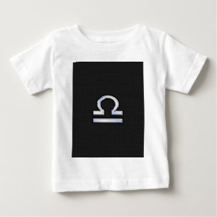 T-shirt Pour Bébé Symbole Zodiaque de Libra élégant Décor de peau de