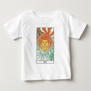 T-shirt Pour Bébé SYMBOLE Zodiaque Léo Vintage Art Abstrait