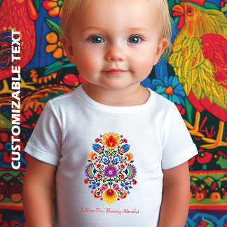 T-shirt Pour Bébé Symphonie florale polonaise : les fleurs de Wycina