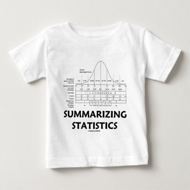 T-shirt Pour Bébé Synthèse des statistiques (Devant)