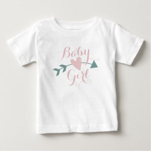 T-shirt Pour Bébé T à motifs Cœur et Flèche