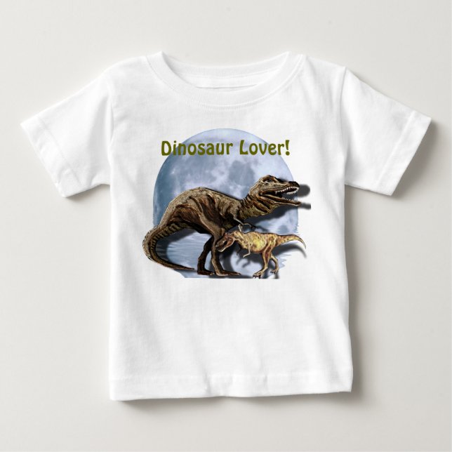 T-shirt Pour Bébé T-REX DINOSAUR LOVER Tee Rex Shirt (Devant)