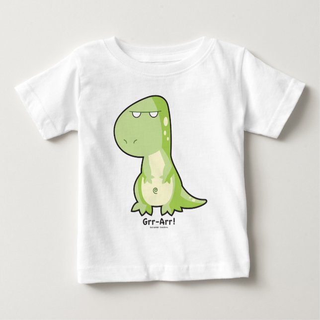 T-shirt Pour Bébé T-Rex Toddler Long Manche (Devant)