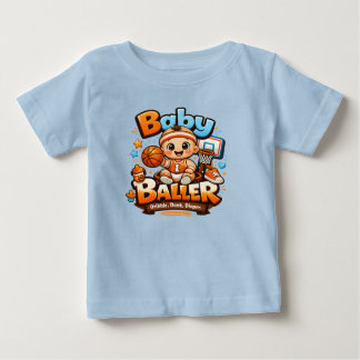 T-SHIRT POUR BÉBÉ T-SHIRT BASKETBALL BÉBÉ JOUEUR DE BASKET