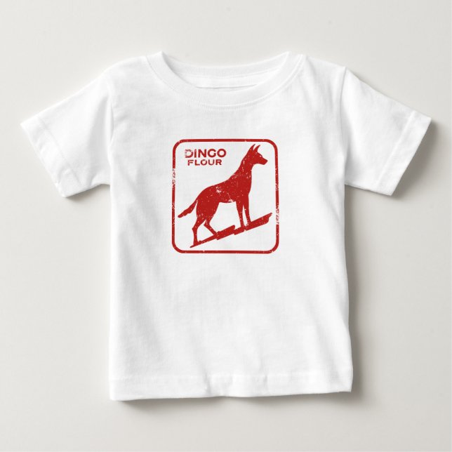 T-shirt Pour Bébé T-shirt bébé à farine Dingo (Devant)