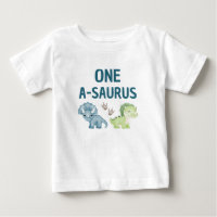 T-shirt bébé à un saurus