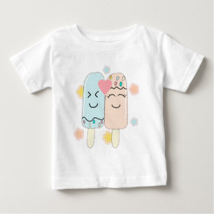 T-shirt Pour Bébé T-shirt bébé amis glace esquimau mignon