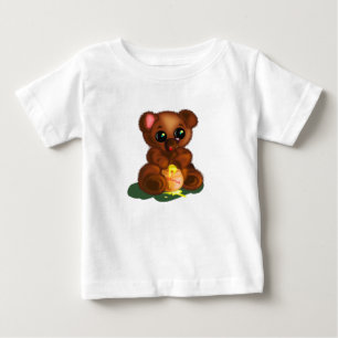 T-shirt Pour Bébé T-shirt bébé amusant avec ours au miel