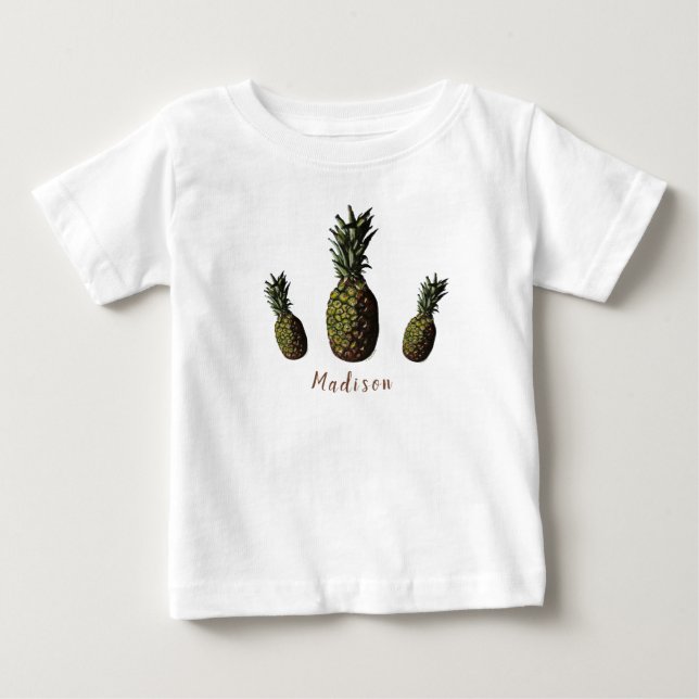T-shirt Pour Bébé T-shirt bébé ananas (Devant)