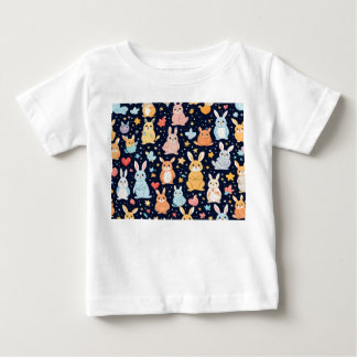 T-shirt Pour Bébé T-shirt bébé animal doux pastel adorable