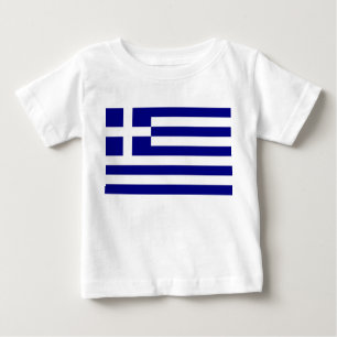 T-shirt Pour Bébé T-shirt bébé avec drapeau de la Grèce