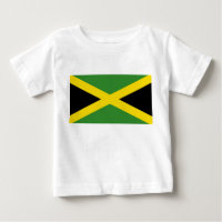 T-shirt bébé avec drapeau de la Jamaïque