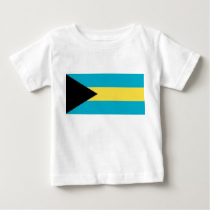 T-shirt Pour Bébé T-shirt bébé avec drapeau des Bahamas
