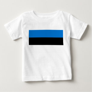 T-shirt Pour Bébé T-shirt bébé avec drapeau d'Estonie