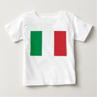 T-shirt bébé avec drapeau d'Italie