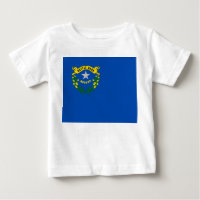 T-shirt bébé avec drapeau du Nevada