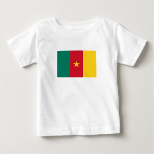 T-shirt Pour Bébé T-Shirt bébé avec drapeau patriotique du Cameroun