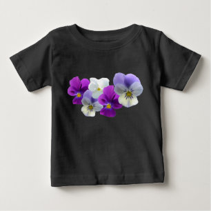 T-shirt Pour Bébé T-shirt bébé avec lunettes violettes et blanches