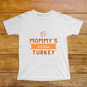 T-shirt Pour Bébé T-shirt bébé blanc moderne Little Turkey de maman