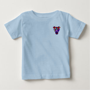 T-shirt Pour Bébé T-shirt bébé bleu ciel avec poche Alexander's Dog