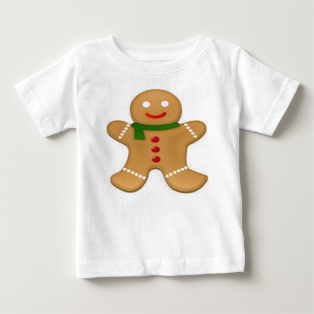 T-shirt Pour Bébé T-Shirt Bébé Bonhomme en pain d'épices (Devant)