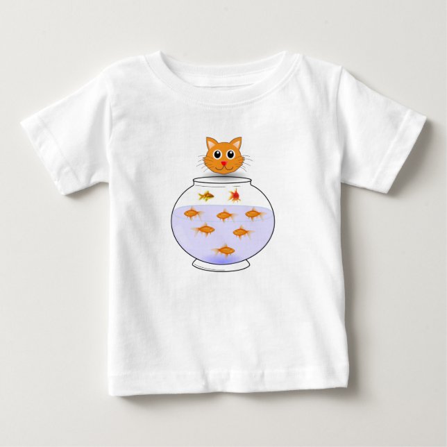 T-shirt Pour Bébé T-shirt bébé chat (Devant)