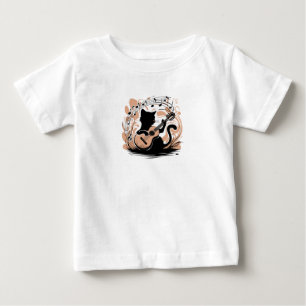 T-shirt Pour Bébé T-shirt bébé - Chat noir