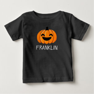 T-shirt Pour Bébé T-shirt bébé citrouille ! Nom personnalisable