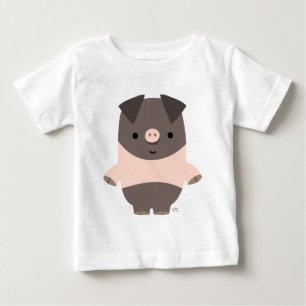 T-shirt Pour Bébé T-shirt Bébé cochon cartonné mignon et robuste