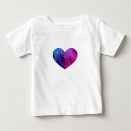 T-shirt Pour Bébé T-Shirt Bébé Cœur de Slime Rose