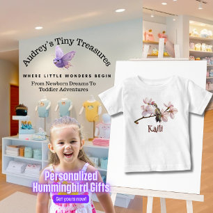 T-shirt Pour Bébé T-shirt bébé colibri personnalisé