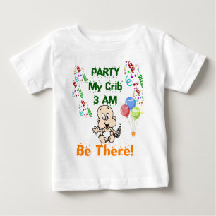 T-shirt Pour Bébé T-shirt bébé de fête amusante