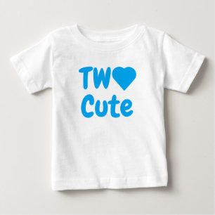 T-shirt Pour Bébé T-shirt bébé deux mignons 2e anniversaire