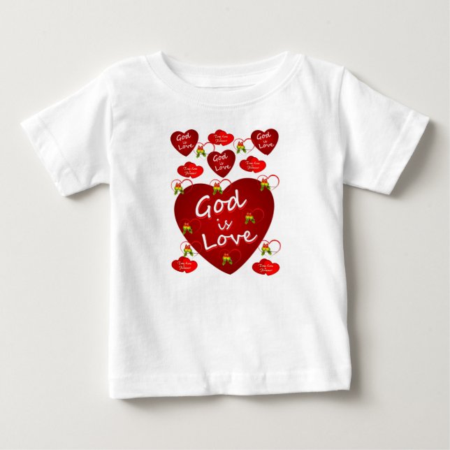 T-shirt Pour Bébé T-shirt bébé Dieu (Devant)