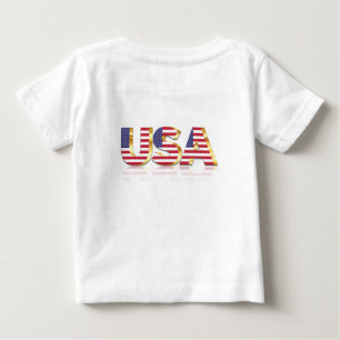 T-shirt Pour Bébé T-shirt bébé drapeau américain