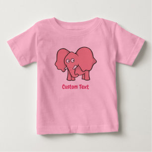 T-shirt Pour Bébé T-shirt bébé éléphant rose