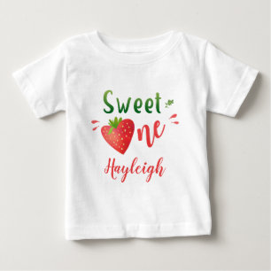 T-shirt Pour Bébé T-shirt bébé fraise Berry doux une fille chemise