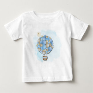 T-shirt Pour Bébé T-shirt Bébé Garçon 1er Anniversaire Montgolfière