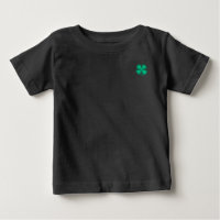 T-shirt bébé irlandais noir