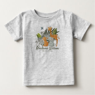 T-shirt Pour Bébé T-shirt bébé Jungle Safari Baby shower