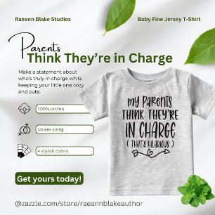T-shirt Pour Bébé T-shirt bébé 'Les parents pensent qu'ils sont aux