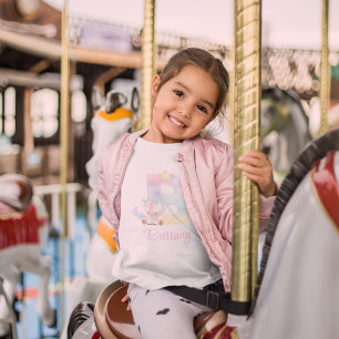T-shirt Pour Bébé T-shirt bébé licorne lettre B