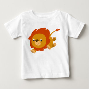 T-shirt Pour Bébé T-shirt bébé Lion en caricature fine