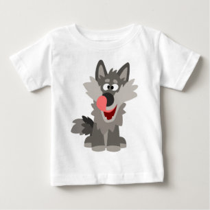 T-shirt Pour Bébé T-shirt bébé loup de loup soyeux mou