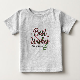 T-shirt Pour Bébé T-shirt bébé Meilleurs Vœux – Personnalisé avec no