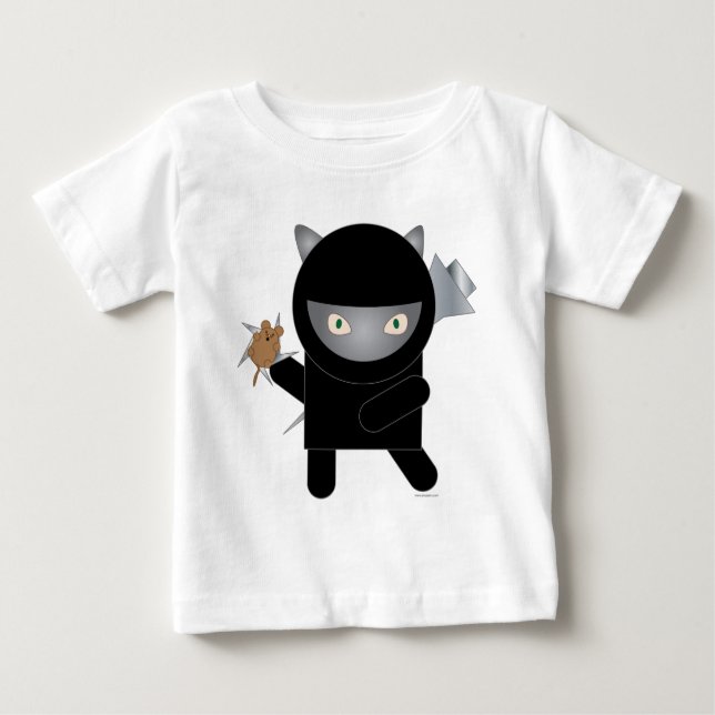 T-shirt Pour Bébé T-shirt bébé ninja kitty (Devant)