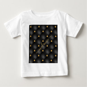 T-shirt Pour Bébé T-shirt bébé noir et or