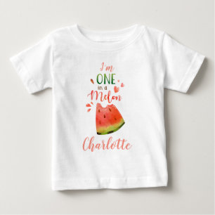 T-shirt Pour Bébé T-shirt bébé pastèque Un dans un t-shirt fille mel